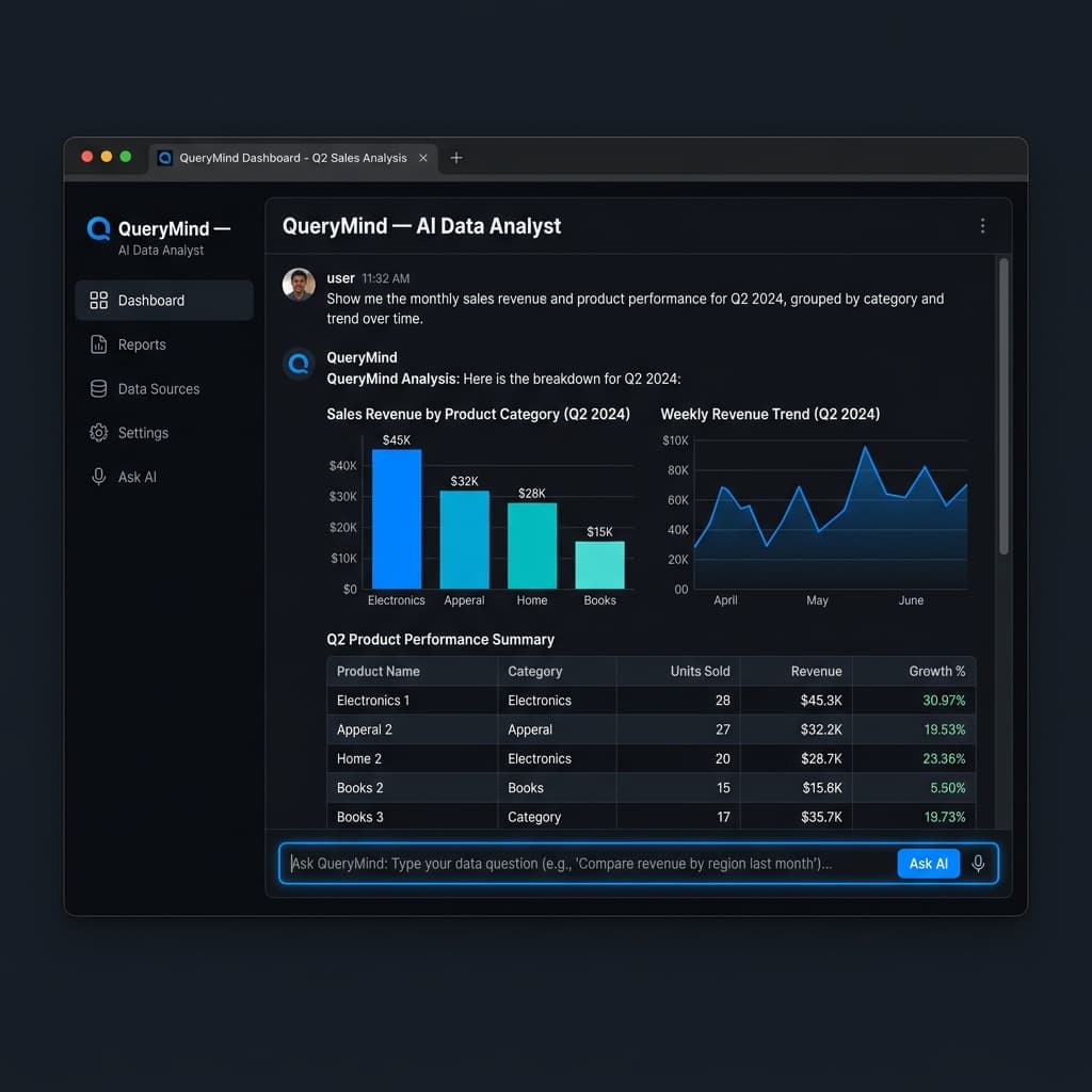 QueryMind — AI Data Analyst